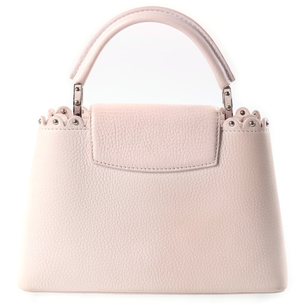 LOUIS VUITTON(ルイヴィトン) カプシーヌBB ナクレ 2WAYハンドバッグ ショルダーバッグ ライトピンクトリヨンレザー M54420 シルバー金具 レディース