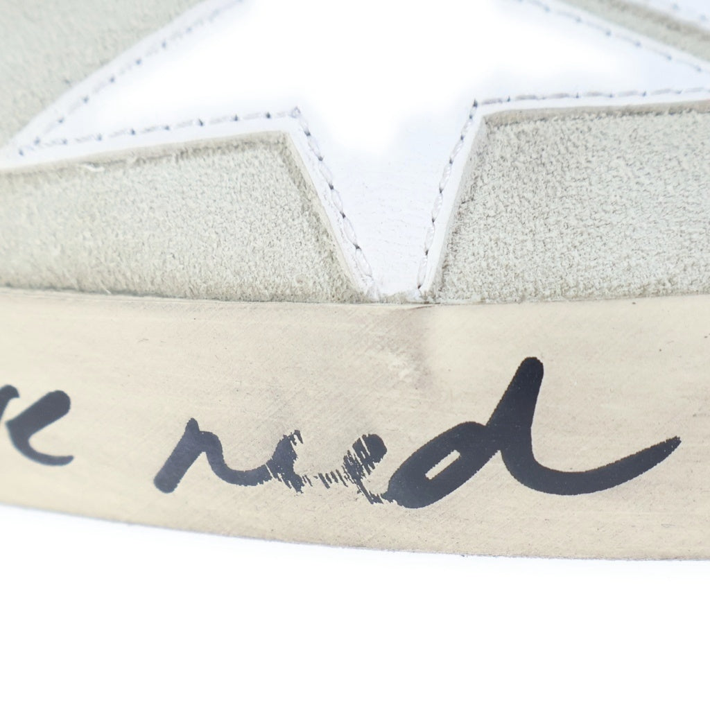 GOLDEN GOOSE DELUXE BRAND(ゴールデングースデラックスブランド) PAINT SUPER STAR スエード ローカットスニーカー ベージュ×ピンク レディース