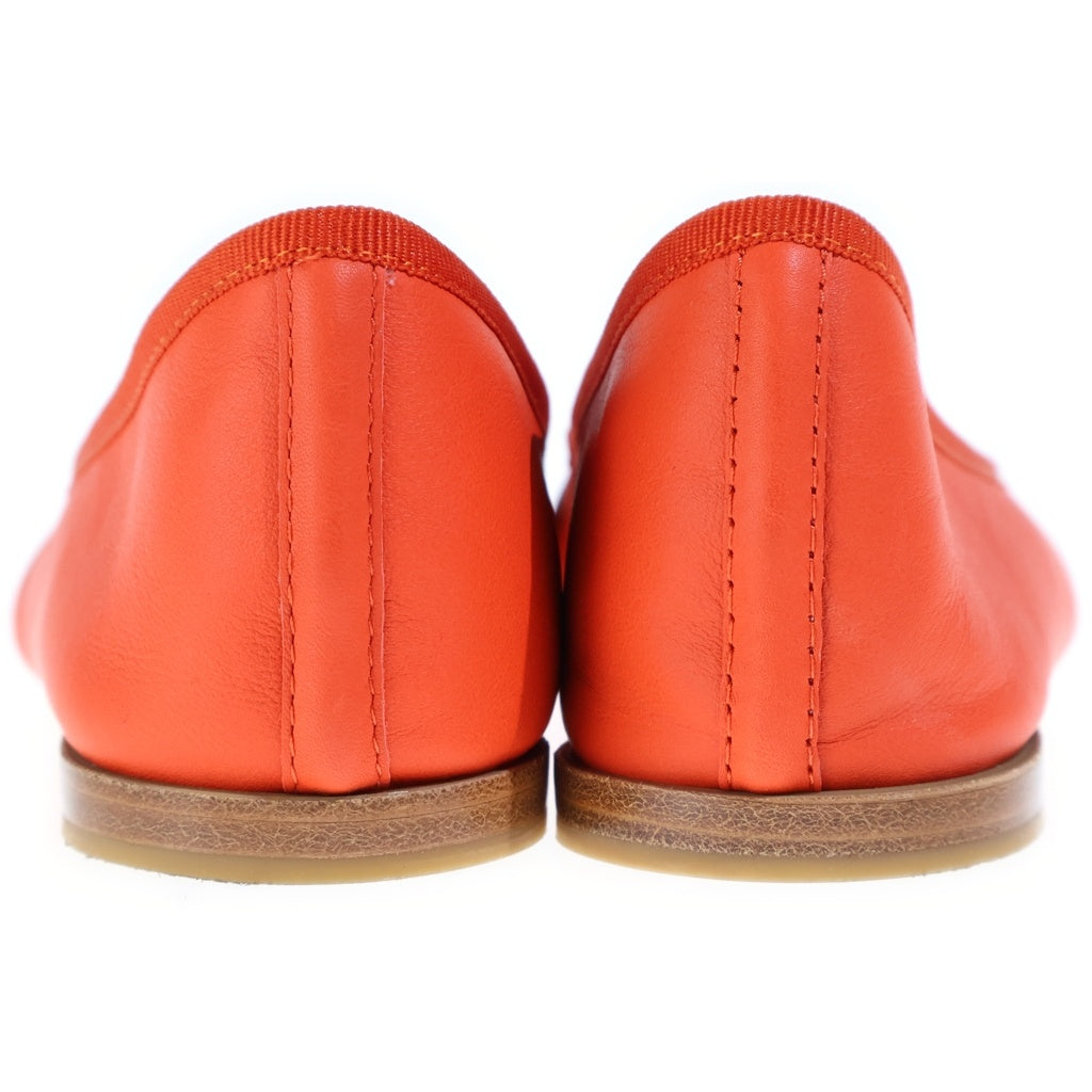 repetto(レペット) Clown レザーフラットバレエシューズ オレンジ レディース