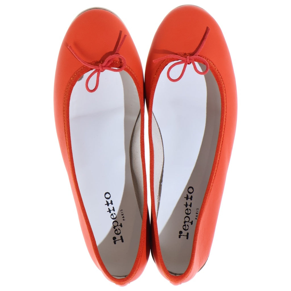repetto(レペット) Clown レザーフラットバレエシューズ オレンジ レディース