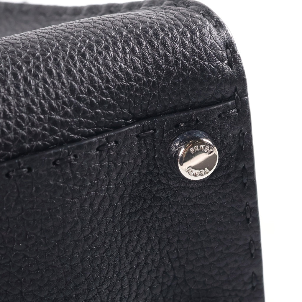 FENDI(フェンディ) ピーカブー セレリア ミディアム 2WAYハンドバッグ ショルダ-バッグ ブラック レザー 8BN226 レディース