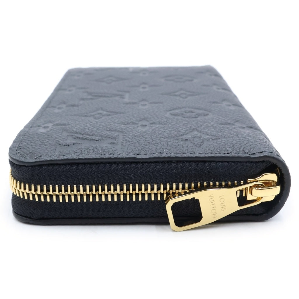LOUIS VUITTON(ルイヴィトン) モノグラムアンプラント ジッピーウォレット 長財布 ブラック レザー M28791 レディース