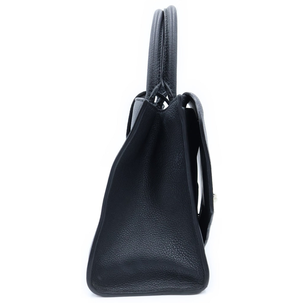 GIVENCHY(ジバンシィ) オブセディア レザー 2WAY ハンド ショルダーバッグ シルバー金具 ブラック レディース