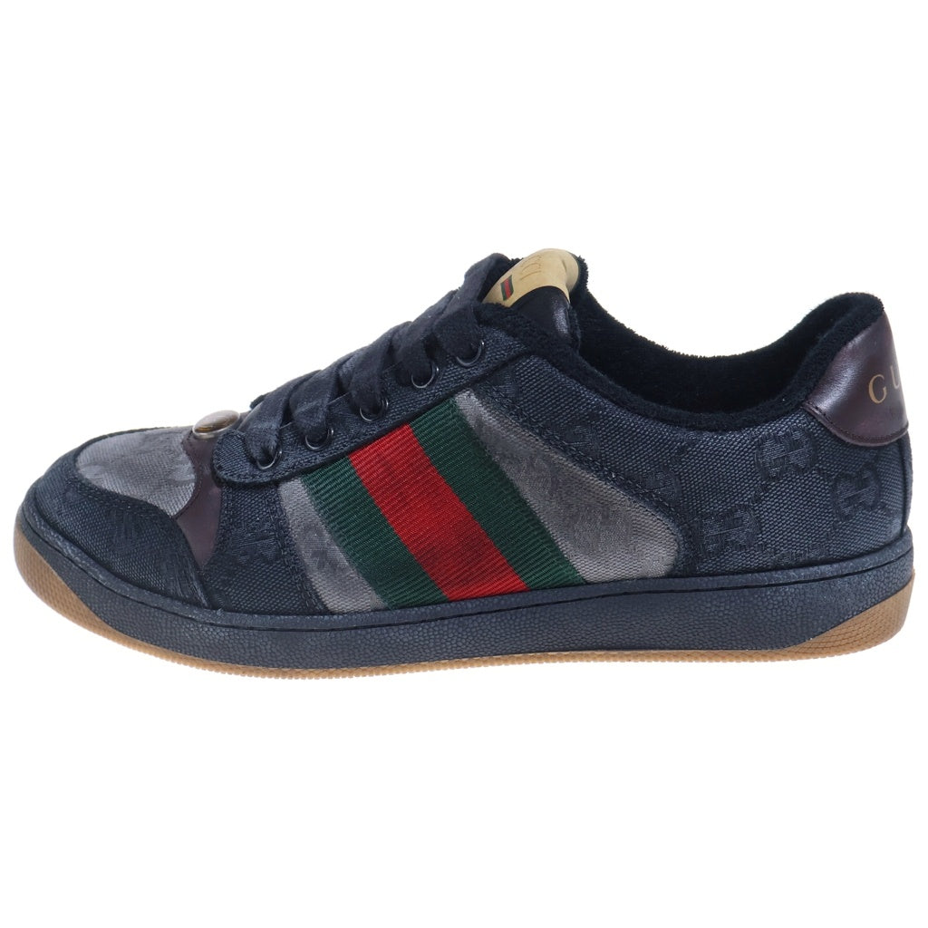 GUCCI(グッチ) Screener スクリーナー GGキャンバス ローカットスニーカー シューズ グレー 857889 レディース