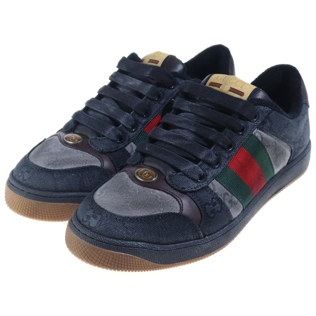 GUCCI(グッチ) Screener スクリーナー GGキャンバス ローカットスニーカー シューズ グレー 857889 レディース