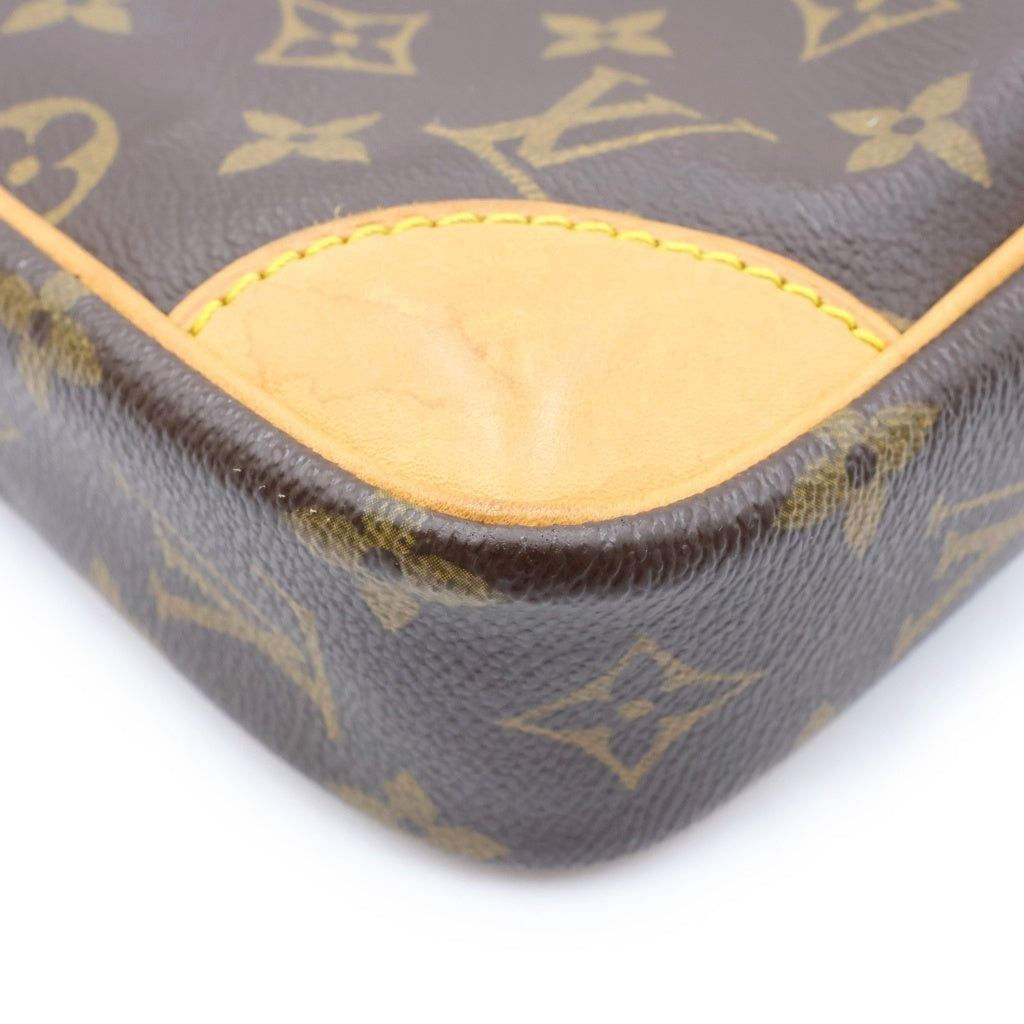 LOUIS VUITTON(ルイヴィトン) モノグラム ダヌーブ ショルダーバッグ ミニバッグ 斜め掛けバッグ ブラウン PVCレザー M45266 ゴールド金具 レディース