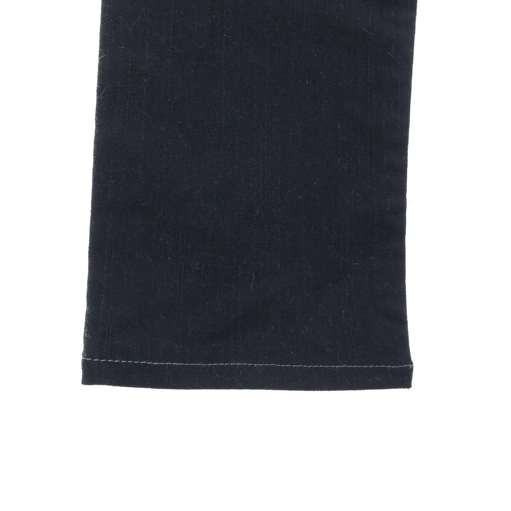 TRUE RELIGION(トゥルーレリジョン) SLIM BIG T/SUPER T BLUE TONE ブルーステッチ スリムフィットデニムパンツ ジーンズ ブラック/ブルー M70E08X49