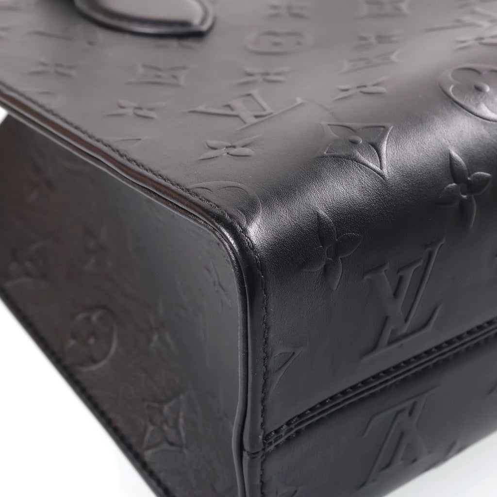 LOUIS VUITTON(ルイヴィトン) モノグラム ボールド オンザゴー PM 2WAYハンドバッグ ショルダーバッグ ブラック レザー M14576 シルバー金具 レディース