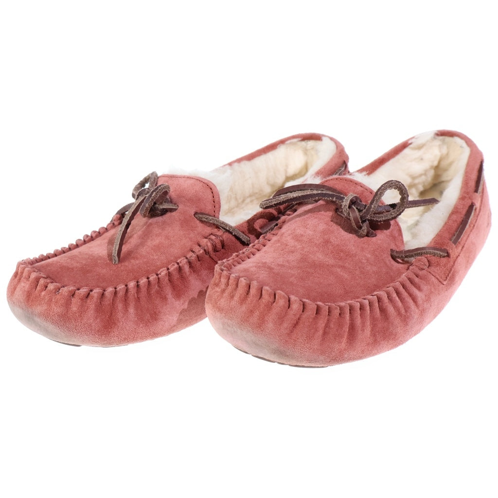 UGG(アグ) ボア ムートンフラットシューズ ローファー ピンク #38 レディース