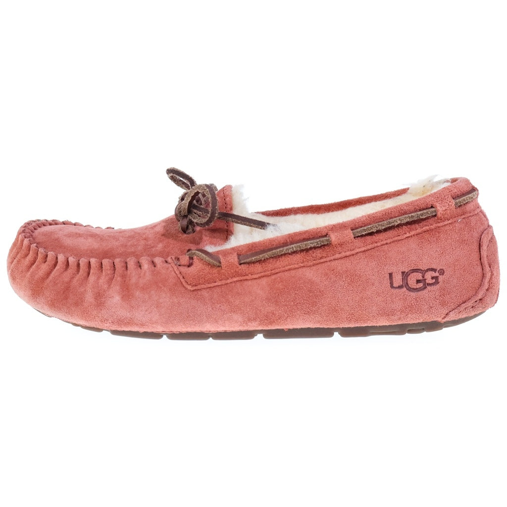 UGG(アグ) ボア ムートンフラットシューズ ローファー ピンク #38 レディース
