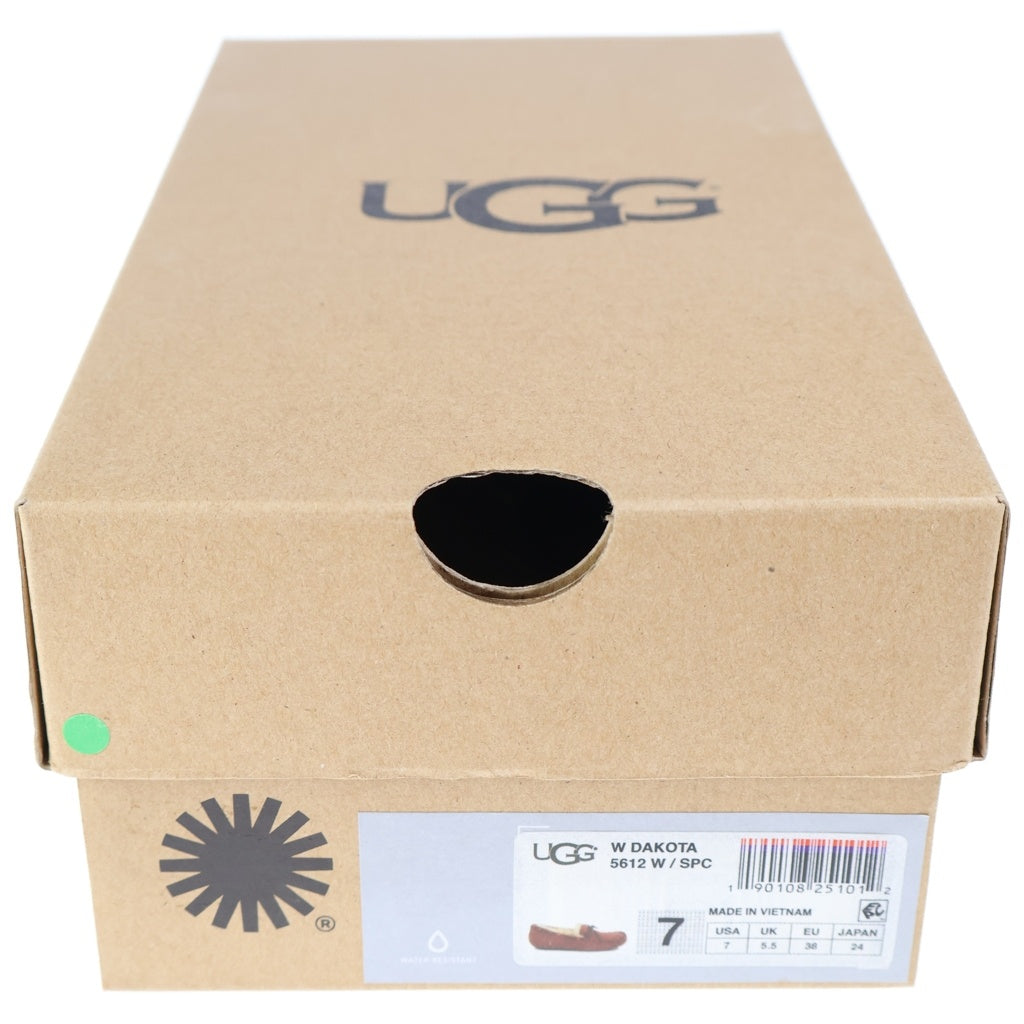 UGG(アグ) ボア ムートンフラットシューズ ローファー ピンク #38 レディース