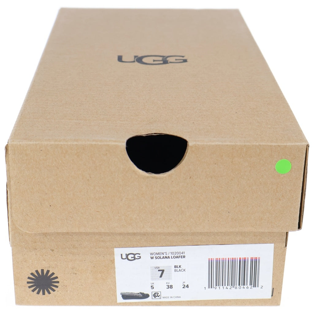 UGG(アグ) ムートンフラットシューズ ローファー ブラック レディース