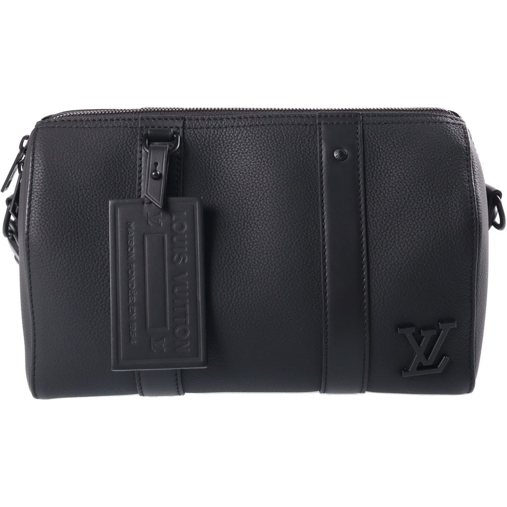 LOUIS VUITTON(ルイヴィトン) アエログラム シティキーポル ショルダーバッグ ブラック カーフレザー M59328 レディース