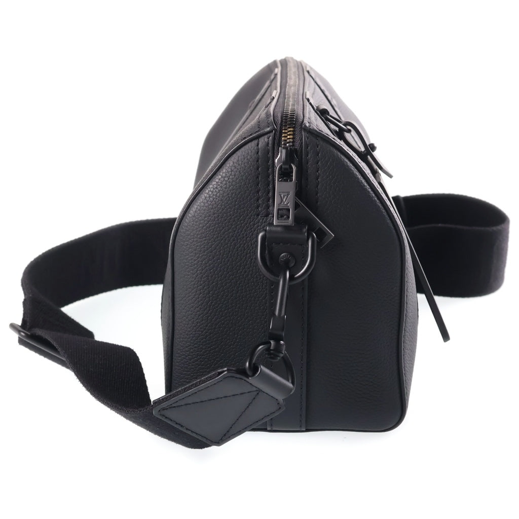 LOUIS VUITTON(ルイヴィトン) アエログラム シティキーポル ショルダーバッグ ブラック カーフレザー M59328 レディース