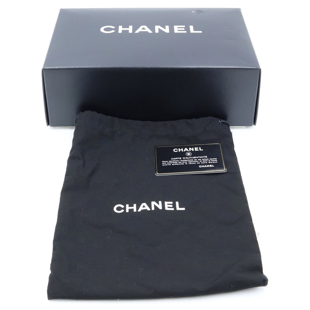 CHANEL(シャネル) ハーフムーン チェーンショルダーバッグ ミニバッグ ネイビー キャビアスキン シルバー金具 レディース