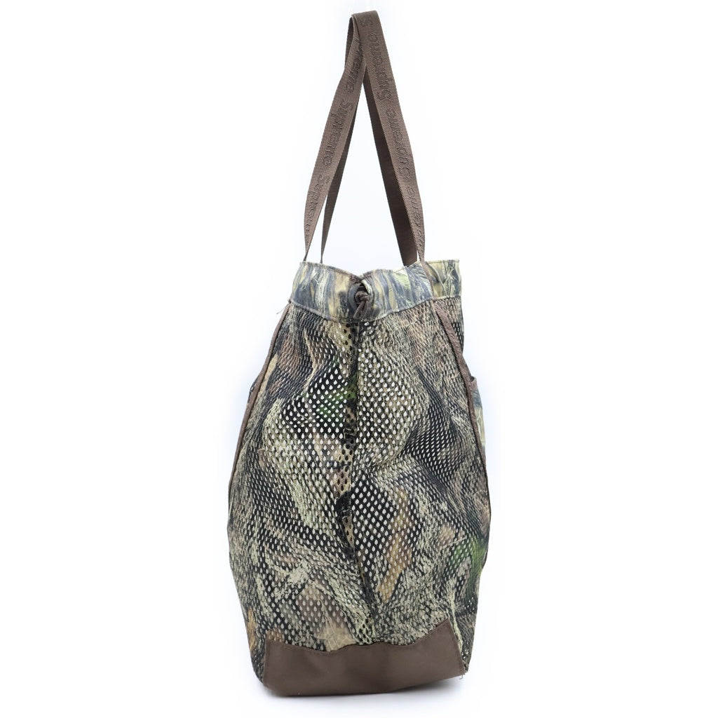 SUPREME(シュプリーム) 25SS Mesh Tote Bag Camo メッシュトートバッグ カモ ロゴ カーキ レディース