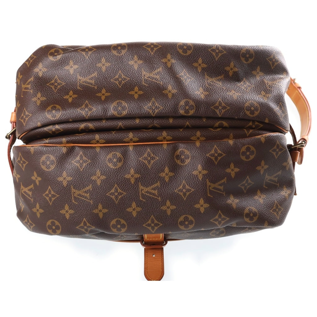 LOUIS VUITTON(ルイヴィトン) モノグラム ソミュール35 ショルダーバッグ ブラウン PVC×レザー M42254