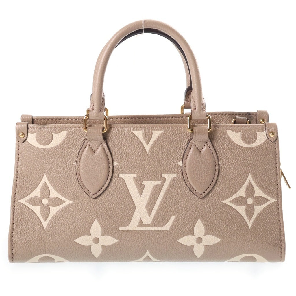 LOUIS VUITTON(ルイヴィトン) モノグラムアンプラント バイカラー オンザゴーEW 2WAYハンドバッグ ショルダーバッグ ベージュ レザー M23641 ゴールド金具 レディース