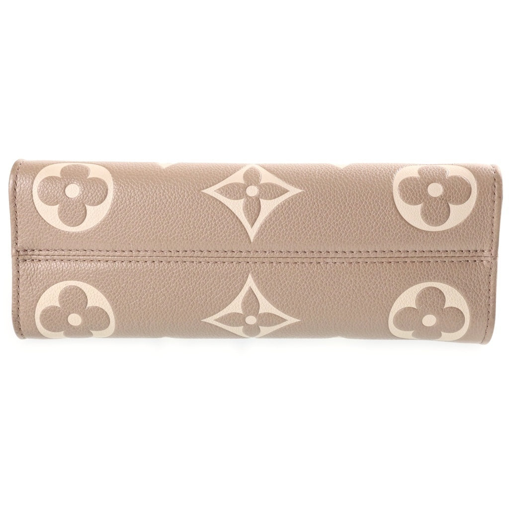LOUIS VUITTON(ルイヴィトン) モノグラムアンプラント バイカラー オンザゴーEW 2WAYハンドバッグ ショルダーバッグ ベージュ レザー M23641 ゴールド金具 レディース