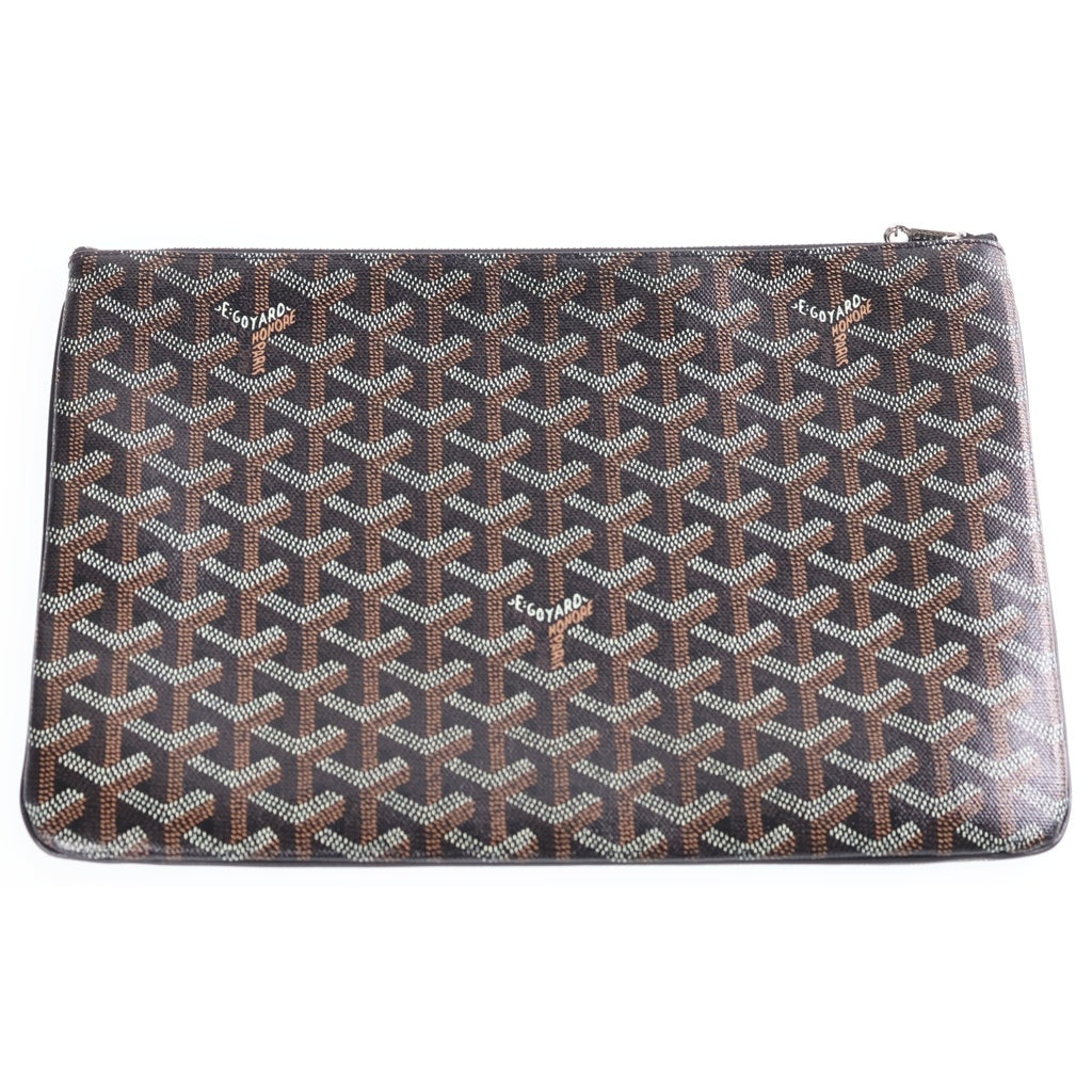 GOYARD(ゴヤール) セナMM セカンドバッグ 黒 PVC/レザー レディース