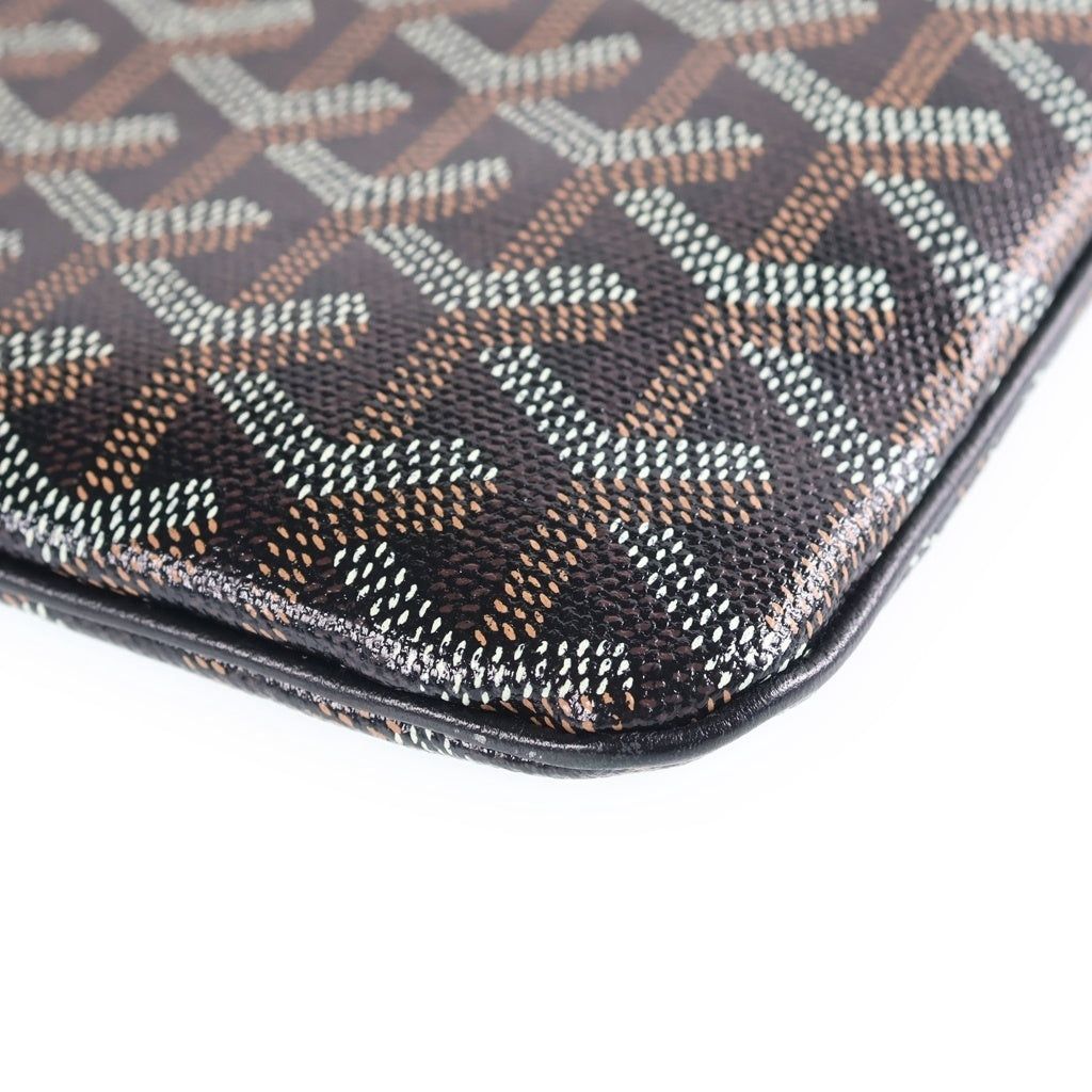 GOYARD(ゴヤール) セナMM セカンドバッグ 黒 PVC/レザー レディース