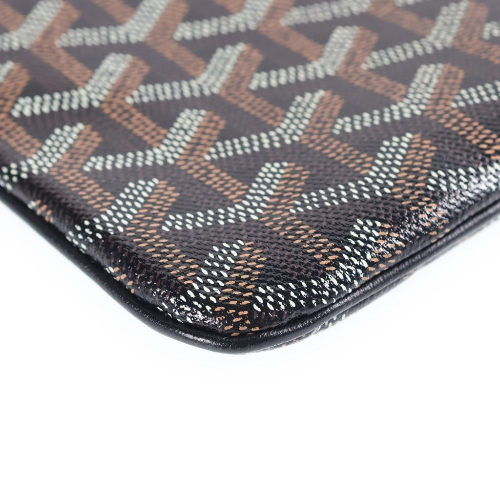 GOYARD(ゴヤール) セナMM セカンドバッグ 黒 PVC/レザー レディース
