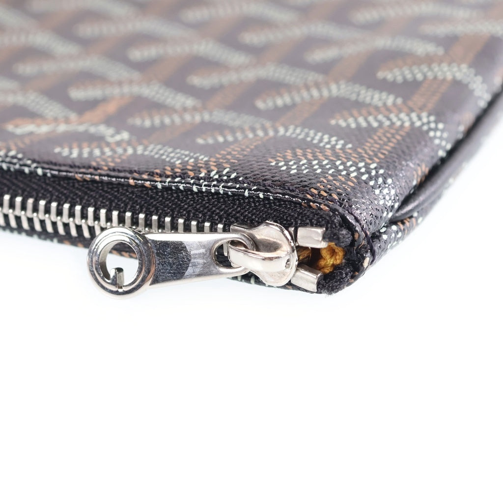 GOYARD(ゴヤール) セナMM セカンドバッグ 黒 PVC/レザー レディース
