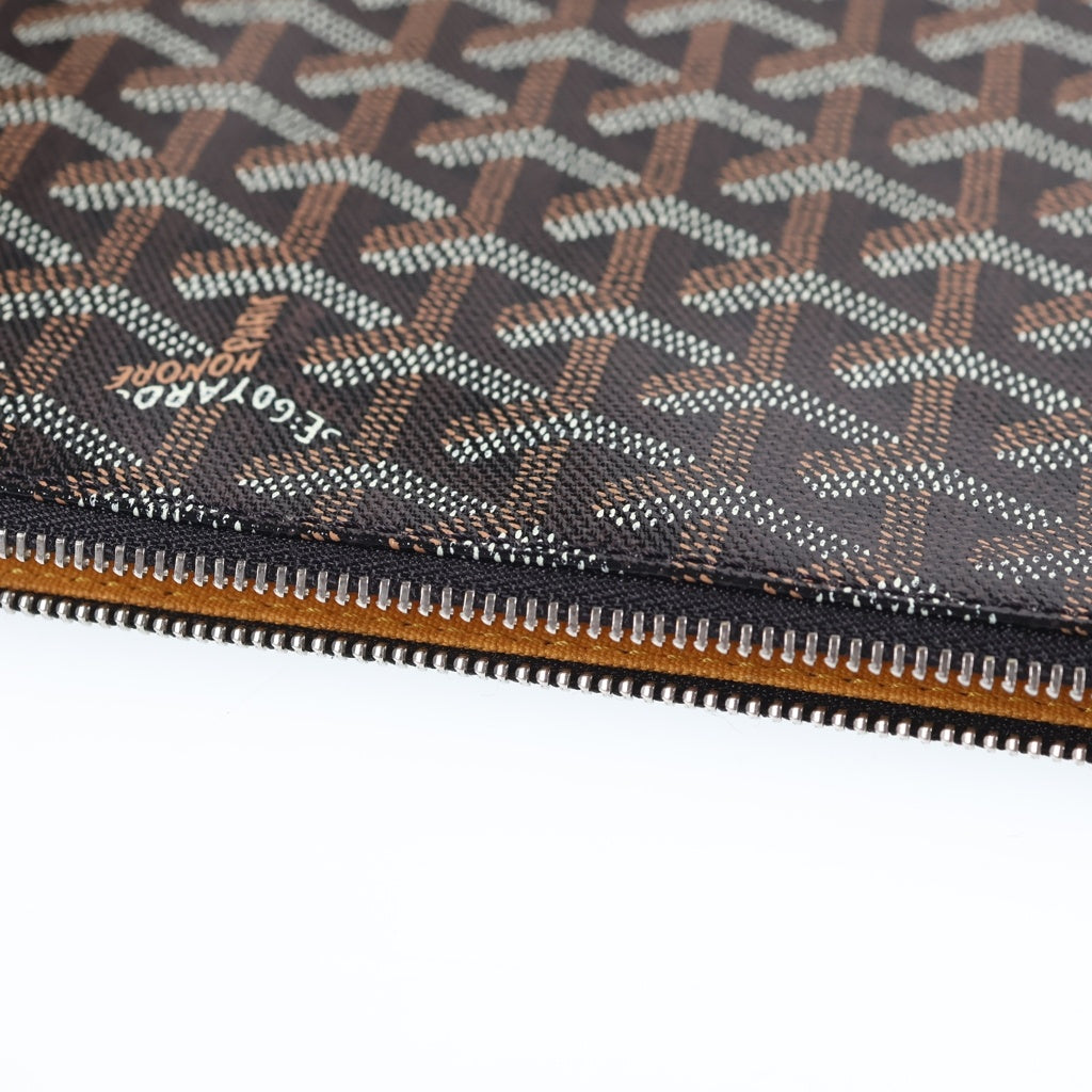 GOYARD(ゴヤール) セナMM セカンドバッグ 黒 PVC/レザー レディース