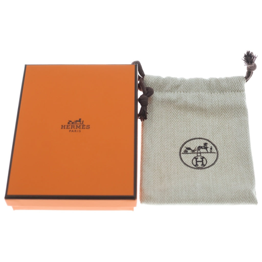 HERMES(エルメス) Hポップ ミニ ネックレス ペンダント チェーン バイカラー ブラウン×ブラック×ゴールド GP レディース
