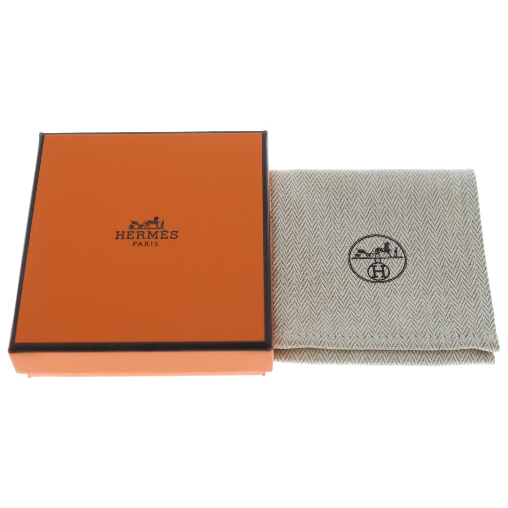 HERMES(エルメス) Hポップ ミニ ネックレス ペンダント チェーン ゴールド×ブラック GP レディース