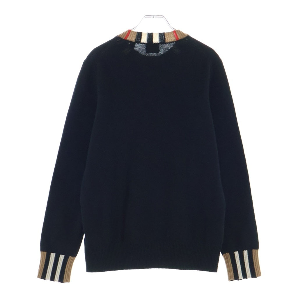 BURBERRY(バーバリー) ■ニット 黒×ブラウン×赤×白 XS