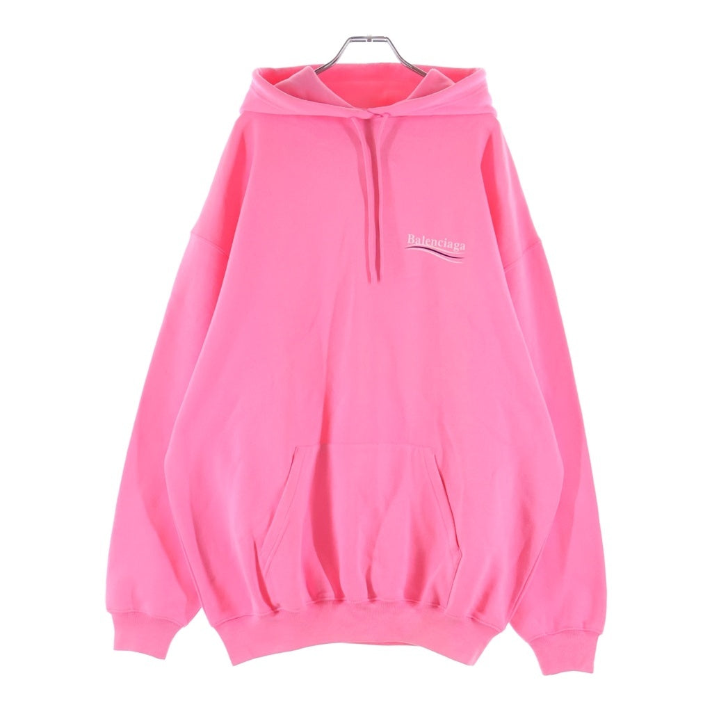 BALENCIAGA(バレンシアガ) Political Campaign Hoodie ポリティカルキャンペーンフーディ パーカー ロゴ ピンク 578135 TJVD4 レディース