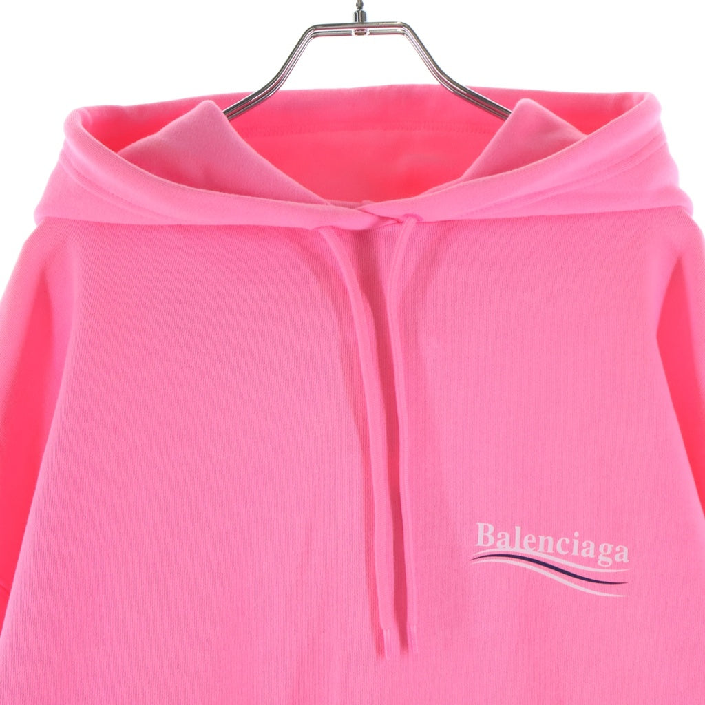 BALENCIAGA(バレンシアガ) Political Campaign Hoodie ポリティカルキャンペーンフーディ パーカー ロゴ ピンク 578135 TJVD4 レディース