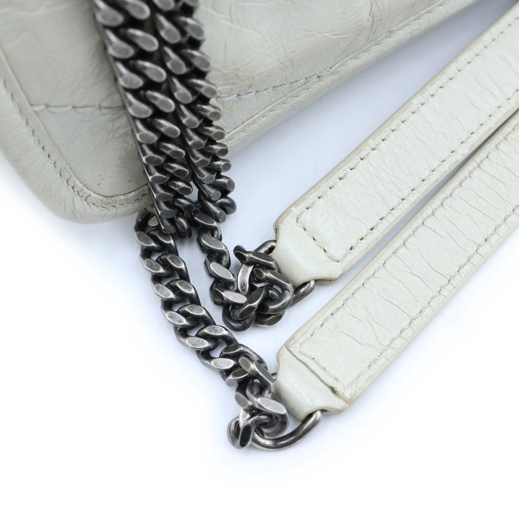 SAINT LAURENT PARIS(サンローランパリ) ニキ ベイビー チェーンショルダーバッグ アイボリー レザー 633160 レディース