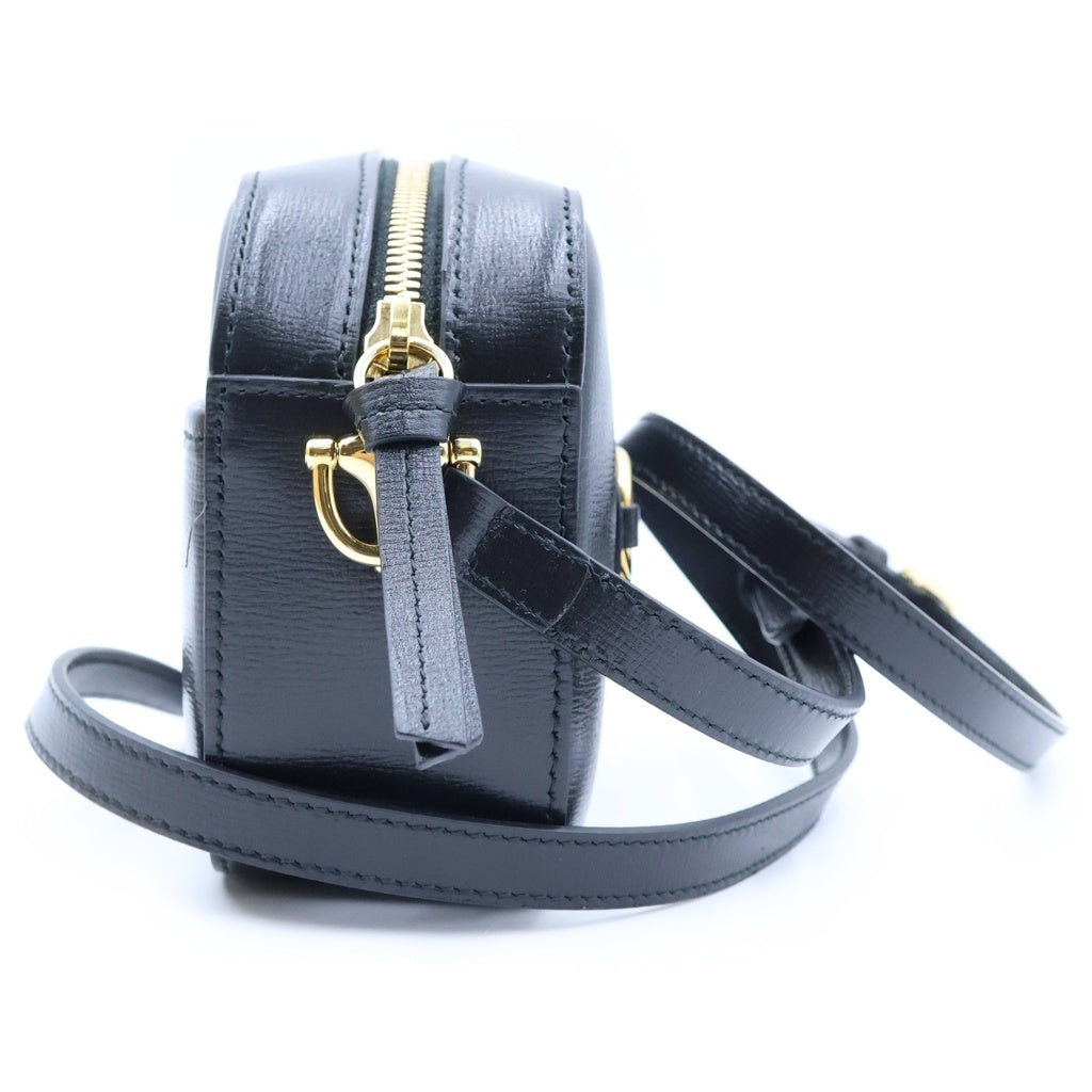 GUCCI(グッチ) ホースビット 1955 ショルダーバッグ レザー ゴールド金具 ブラック 760196 レディース
