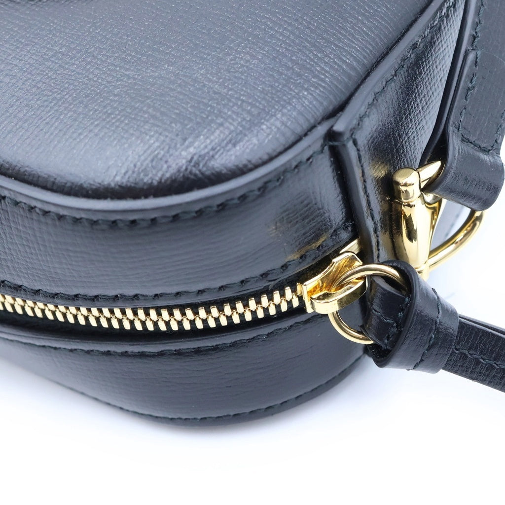 GUCCI(グッチ) ホースビット 1955 ショルダーバッグ レザー ゴールド金具 ブラック 760196 レディース