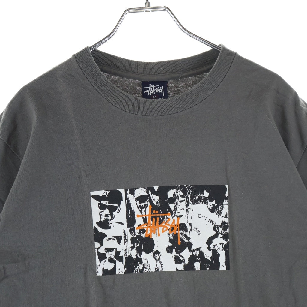 STUSSY(ステューシー) OLD PHOTO PRINT S/S TEE フォトプリント 半袖Tシャツ カットソー オールド コットン グレー
