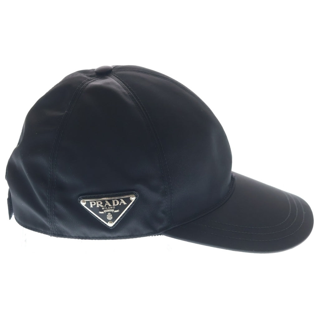 PRADA(プラダ) Re-Nylon トライアングルロゴ キャップ ブラック #S 1HC274 レディース
