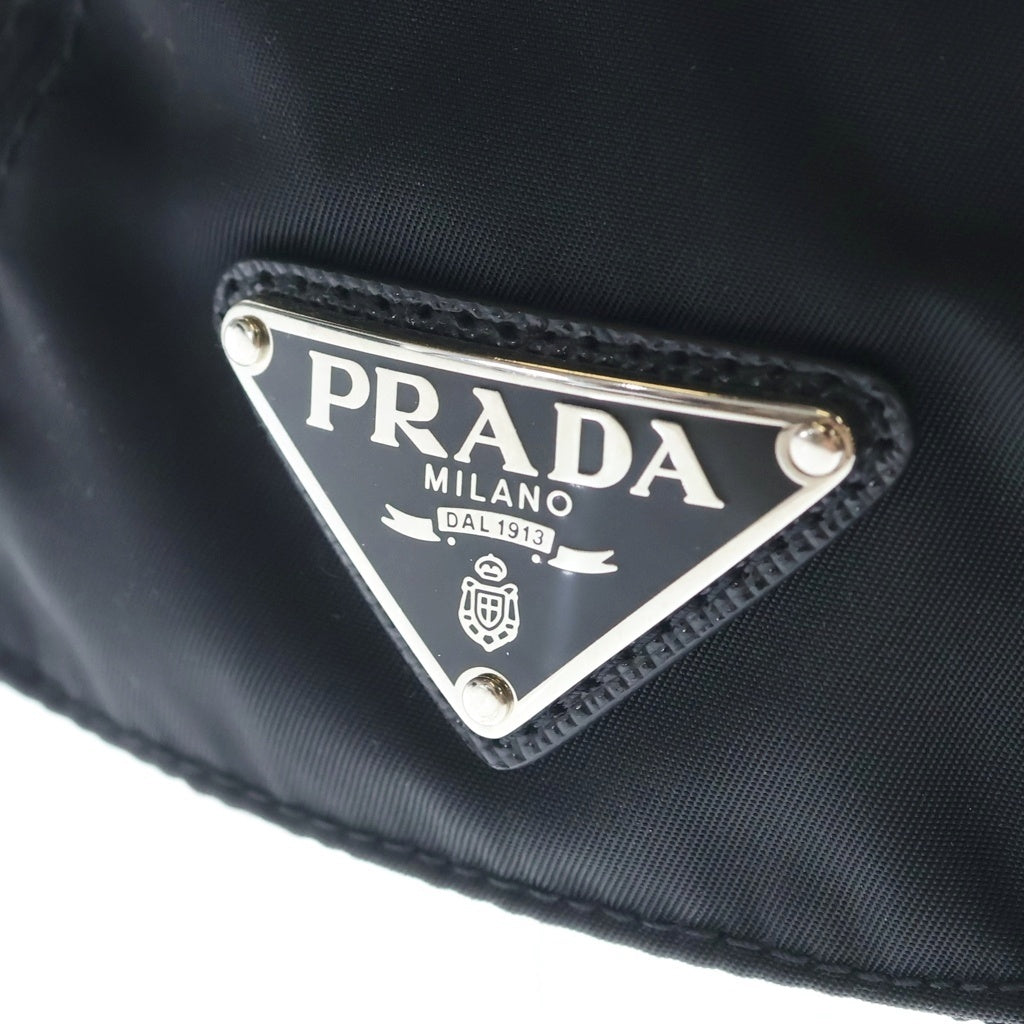 PRADA(プラダ) Re-Nylon トライアングルロゴ キャップ ブラック #S 1HC274 レディース