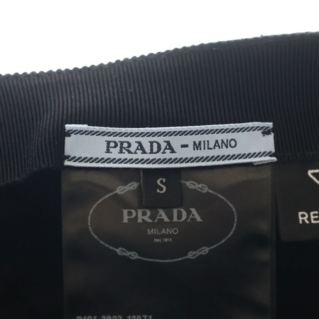 PRADA(プラダ) Re-Nylon トライアングルロゴ キャップ ブラック #S 1HC274 レディース