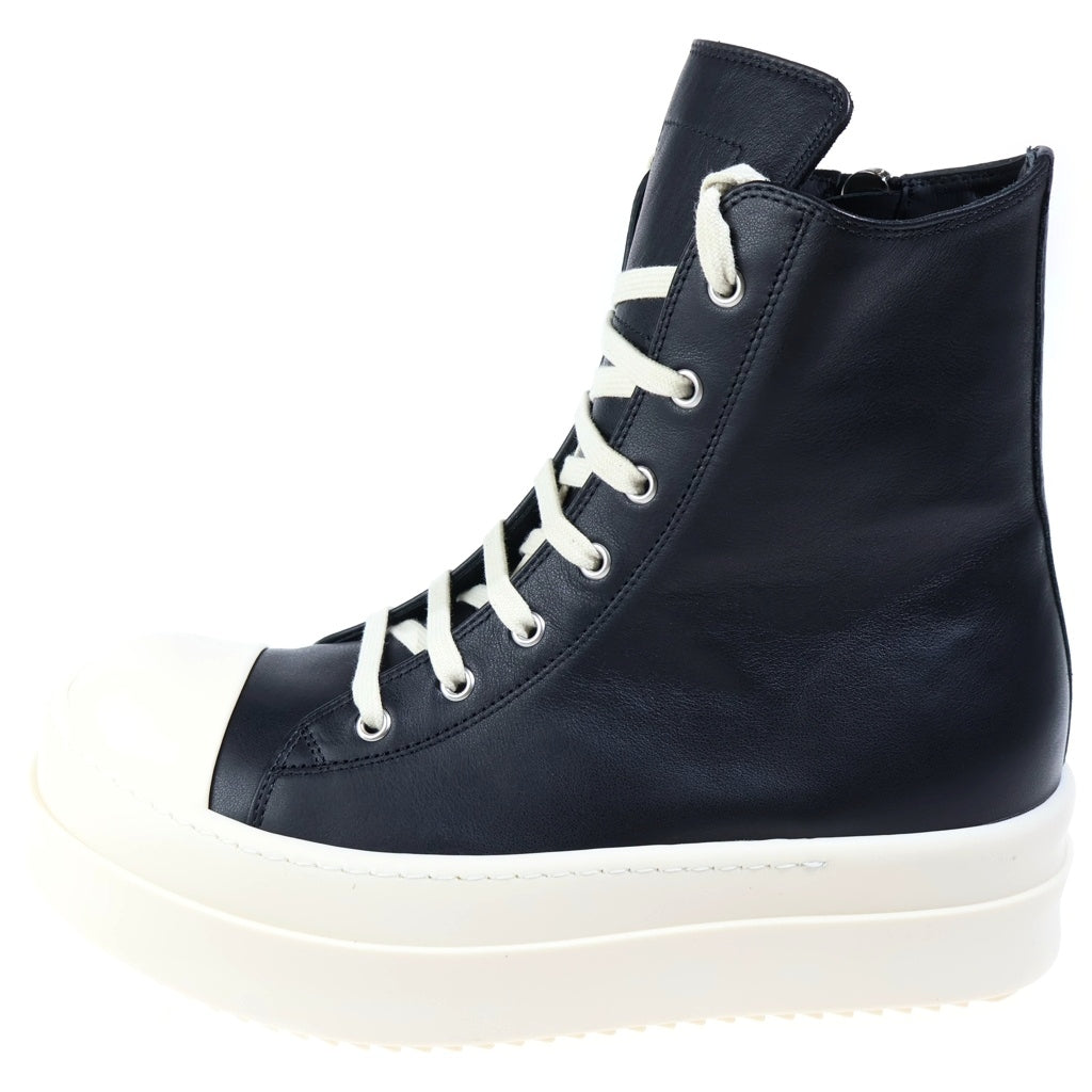 Rick Owens(リックオウエンス) MEGA BUMPER SNEAKS メガバンパー スニーカーズ ハイカットスニーカー ブラック/ホワイト RU02F4859