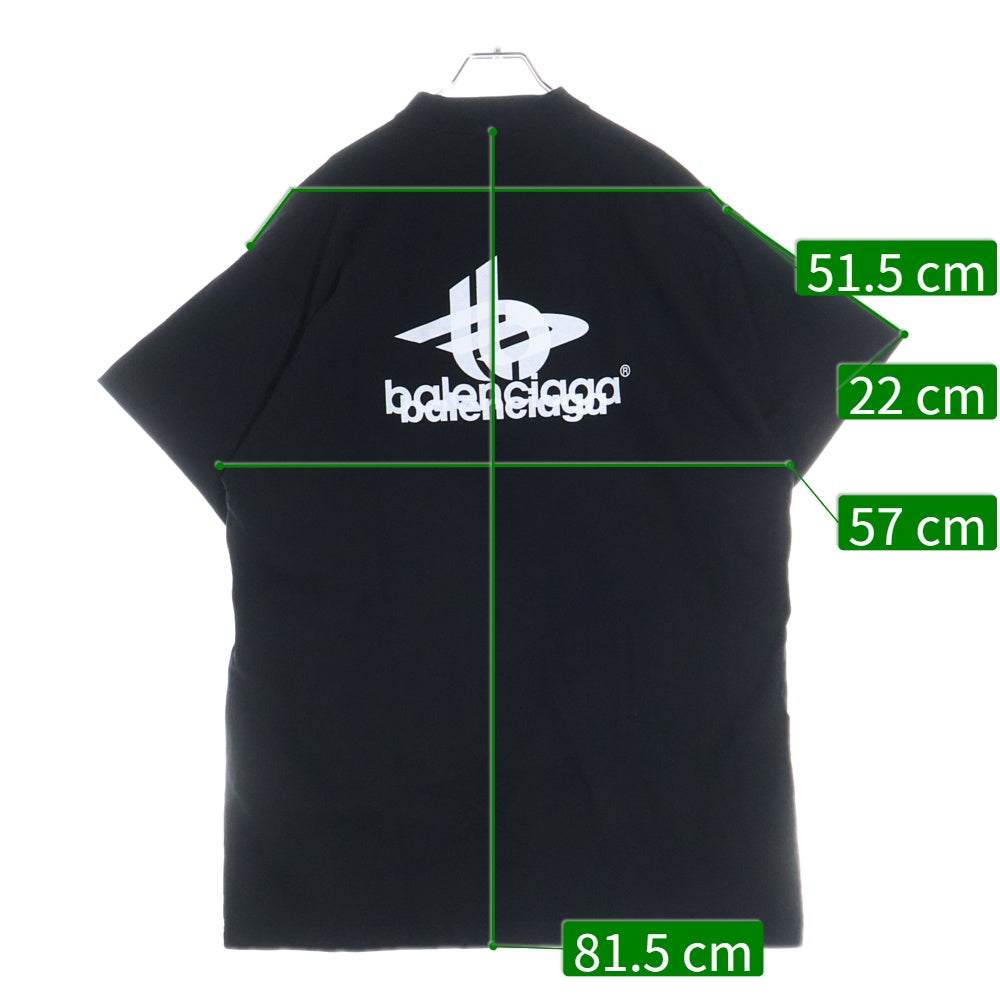 BALENCIAGA(バレンシアガ) 23AW LAYERED SPORTS LOGO TEE レイヤード スポーツ ロゴT 半袖Tシャツカットソー ブラック 739028 TPVF2