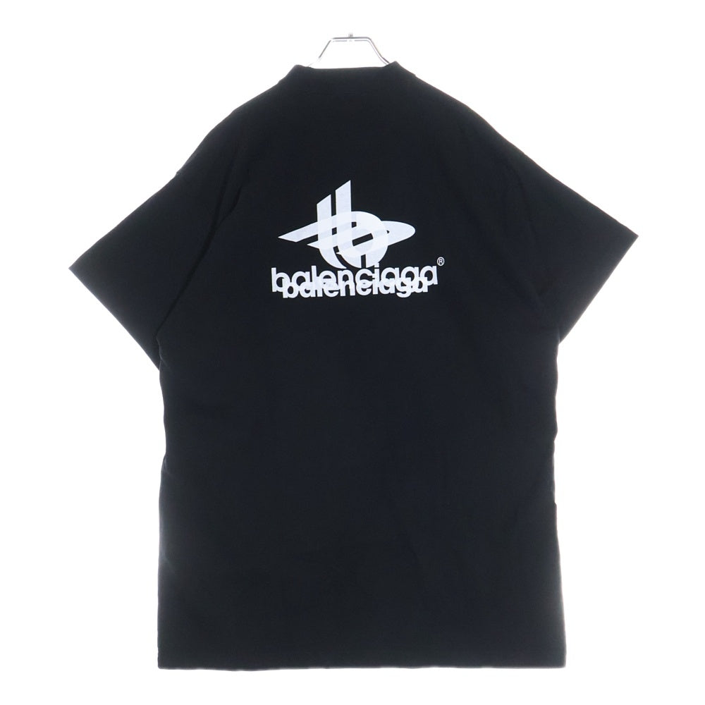 BALENCIAGA(バレンシアガ) 23AW LAYERED SPORTS LOGO TEE レイヤード スポーツ ロゴT 半袖Tシャツカットソー ブラック 739028 TPVF2