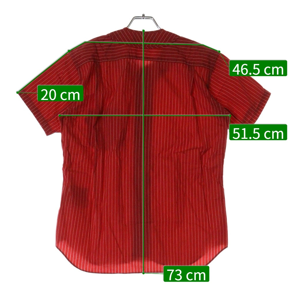 SUPREME(シュプリーム) 14SS ×COMME des GARCONS Baseball Shirt コムデギャルソン ベースボール半袖シャツ ストライプ レッド