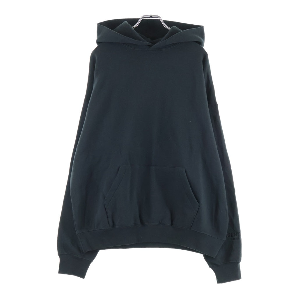 FEAR OF GOD ESSENTIALS(フィアオブゴッド エッセンシャルズ) HOODIE バックリフレクターロゴ プルオーバースウェットパーカー フーディー ブラック