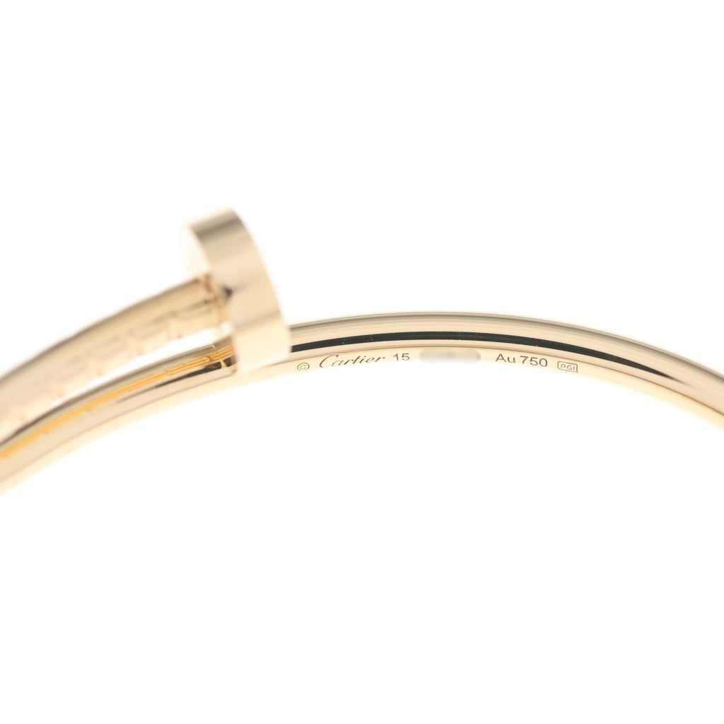 Cartier(カルティエ) ジュストアンクル スモールモデル Au750 K18YG ブレスレット バングル #15 イエローゴールド レディース