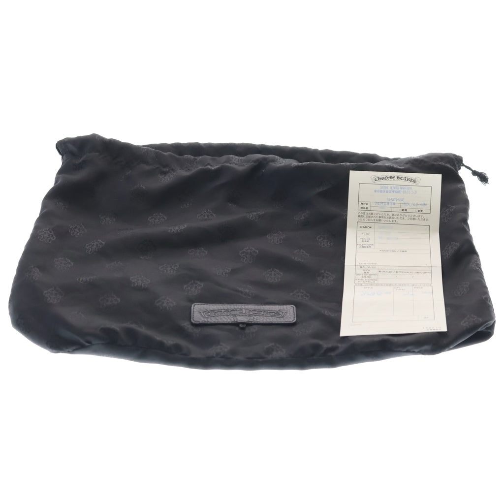 CHROME HEARTS(クロムハーツ) SHOULDER BAG-TINY ガンスリンガーストラップレザーショルダーバッグ ブラック