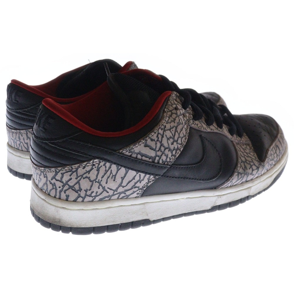 SUPREME(シュプリーム) DUNK LOW PRO SB Black Cement レザー マルチカラー ローカット スニーカー 27cm