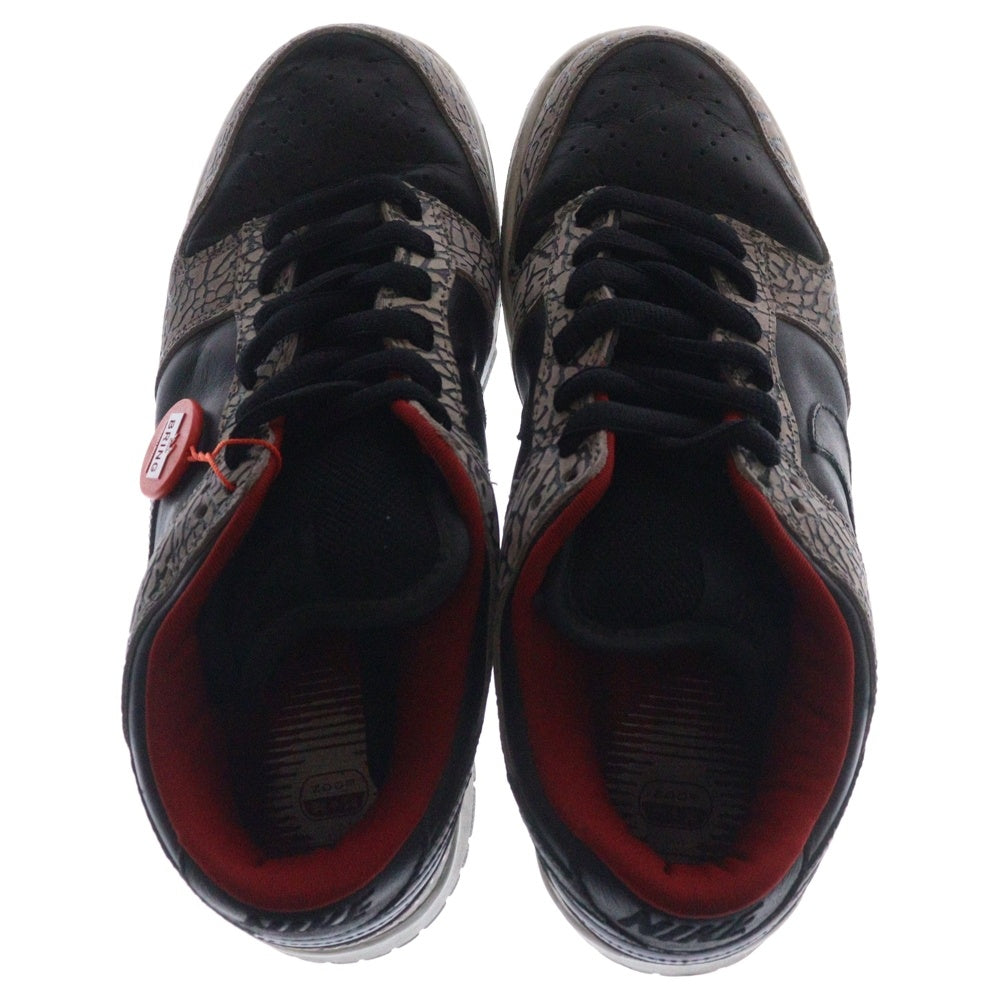 SUPREME(シュプリーム) DUNK LOW PRO SB Black Cement レザー マルチカラー ローカット スニーカー 27cm