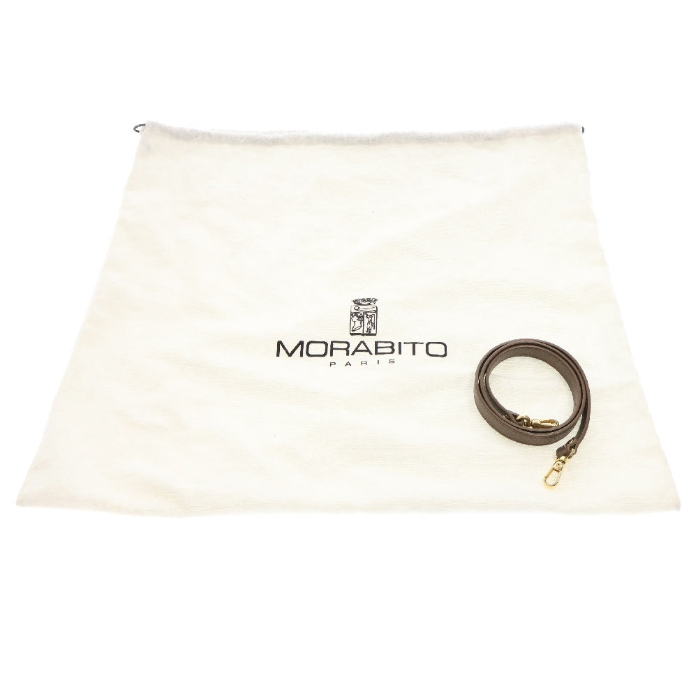 MORABITO(モラビト) 2WAY ハンドバッグ ショルダーバッグ 斜め掛けバッグ ブラウン レザー